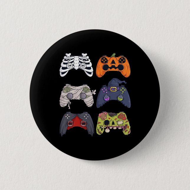 Halloween Skeleton Zombie Gaming Controllers Mummy Button (Front)