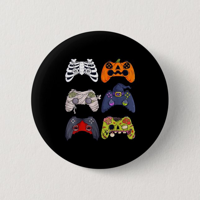 Halloween Skeleton Zombie Gaming Controllers Mummy Button (Front)