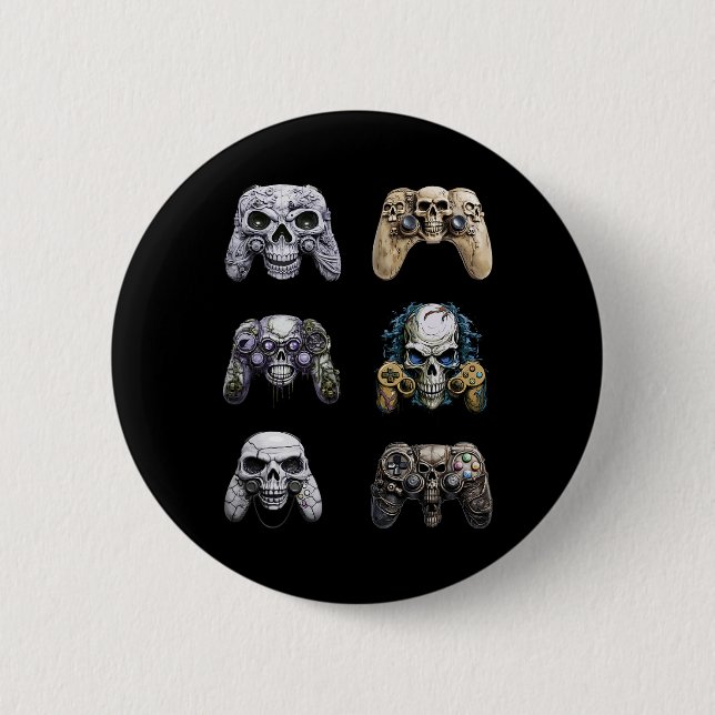Halloween Skeleton Zombie Gaming Controllers Mummy Button (Front)