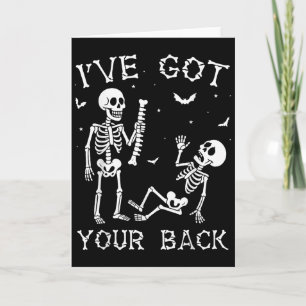 Halloween Skeletons Ive Got Your Back Costume Men  Card