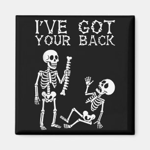 Halloween Skeletons Ive Got Your Back Costume Men Magnet