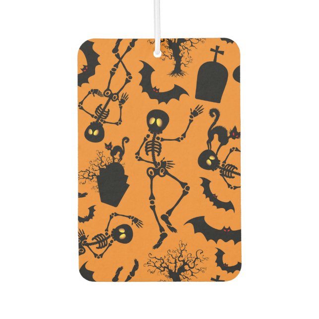 Halloween Skeletons Macabre Dance Air Freshener (Front)