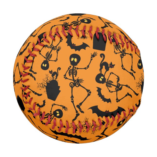 Halloween Skeletons Macabre Dance Baseball (Front Left)
