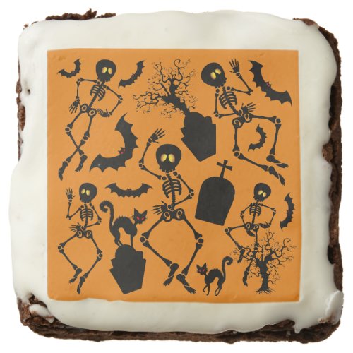 Halloween Skeletons Macabre Dance Brownie