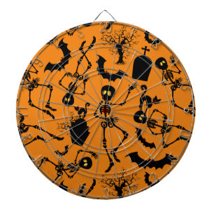 Halloween Skeletons Macabre Dance Dart Board