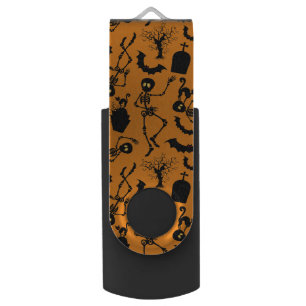 Halloween Skeletons Macabre Dance Flash Drive