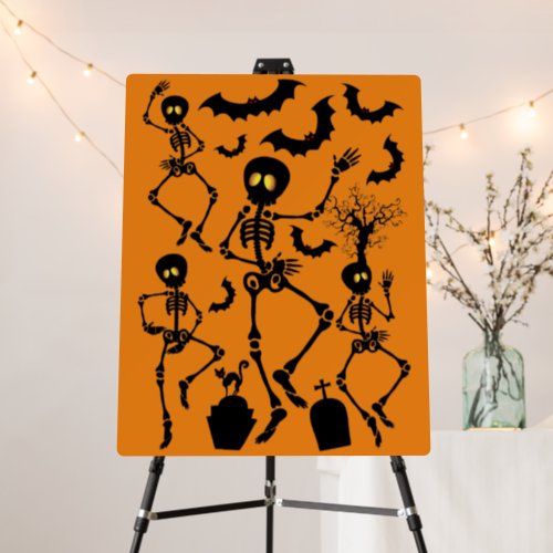 Halloween Skeletons Macabre Dance Foam Board