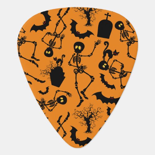 Halloween Skeletons Macabre Dance Guitar Pick