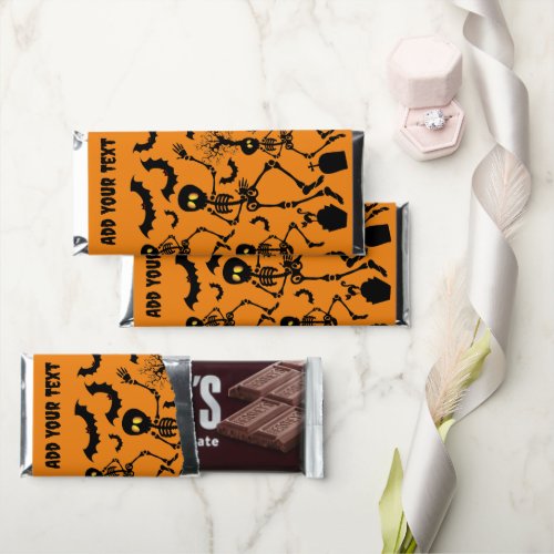 Halloween Skeletons Macabre Dance Hershey Bar Favors