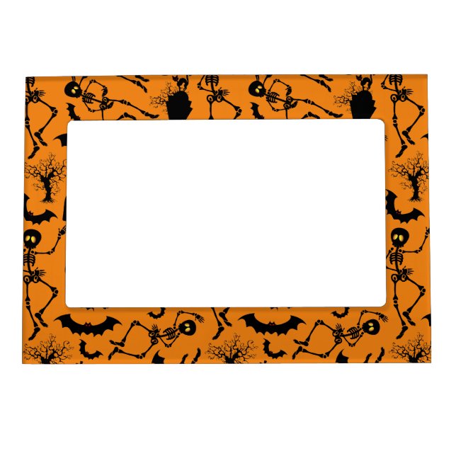 Halloween Skeletons Macabre Dance Magnetic Frame (Front)