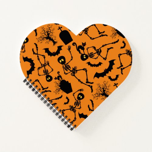 Halloween Skeletons Macabre Dance Notebook