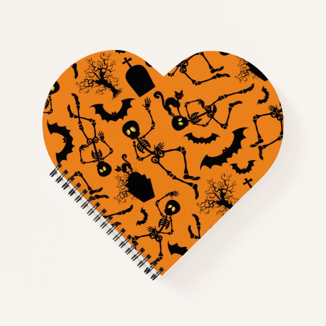 Halloween Skeletons Macabre Dance Notebook (Front)