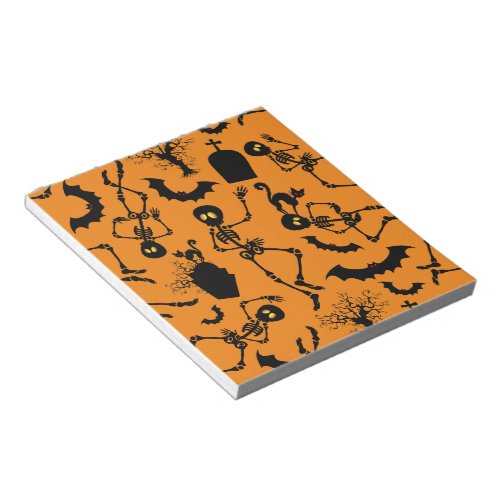 Halloween Skeletons Macabre Dance Notepad