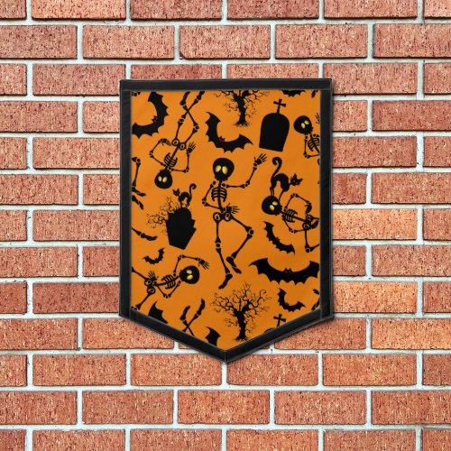 Halloween Skeletons Macabre Dance Pennant