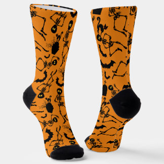 Halloween Skeletons Macabre Dance Socks
