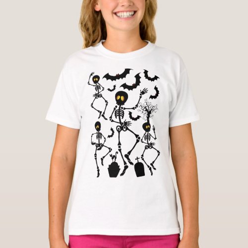 Halloween Skeletons Macabre Dance T_Shirt