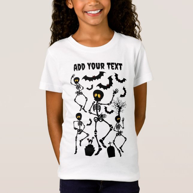 Halloween Skeletons Macabre Dance T-Shirt (Front)
