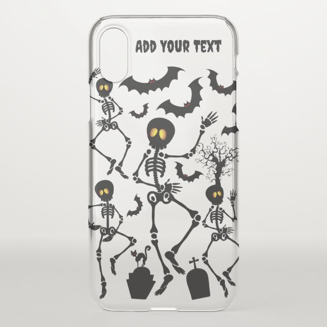 Halloween Skeletons Macabre Dance Uncommon iPhone Case (Back)