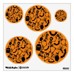 Halloween Skeletons Macabre Dance Wall Decal