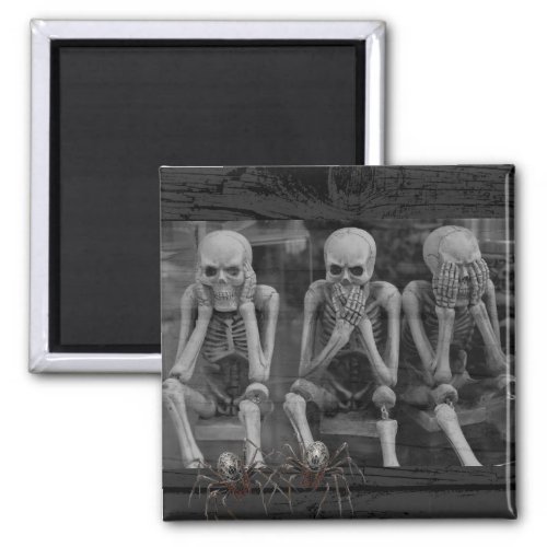 Halloween skeletons  magnet