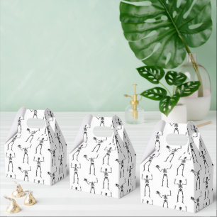Halloween Skeletons, Trick Or Treat, Boo Favor Boxes