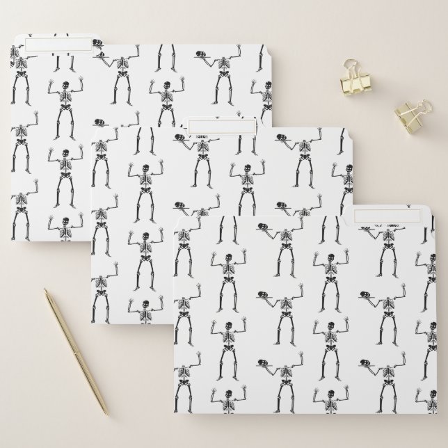 Halloween Skeletons, Trick Or Treat, Boo File Folder (Set)