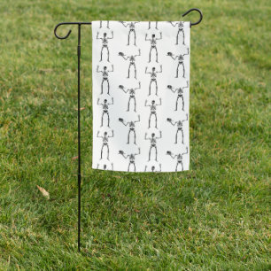 Halloween Skeletons, Trick Or Treat, Boo Garden Flag