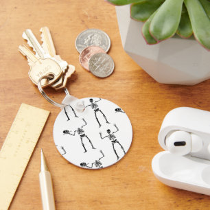 Halloween Skeletons, Trick Or Treat, Boo Keychain