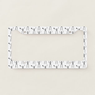 Halloween Skeletons, Trick Or Treat, Boo License Plate Frame