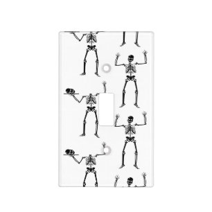 Halloween Skeletons, Trick Or Treat, Boo Light Switch Cover