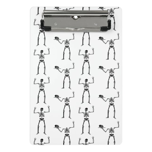 Halloween Skeletons, Trick Or Treat, Boo Mini Clipboard (Front)