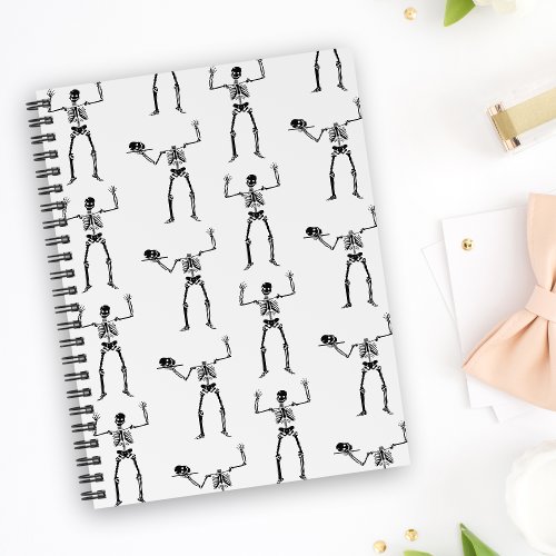 Halloween Skeletons Trick Or Treat Boo Notebook