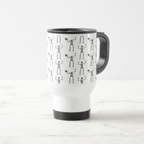 Halloween Skeletons Trick Or Treat Boo Travel Mug