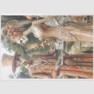 Halloween Skelton Couple Decoupage Tissue Paper