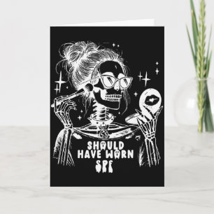 Halloween Skin Care Esthetician Skeleton Skin Esth Card