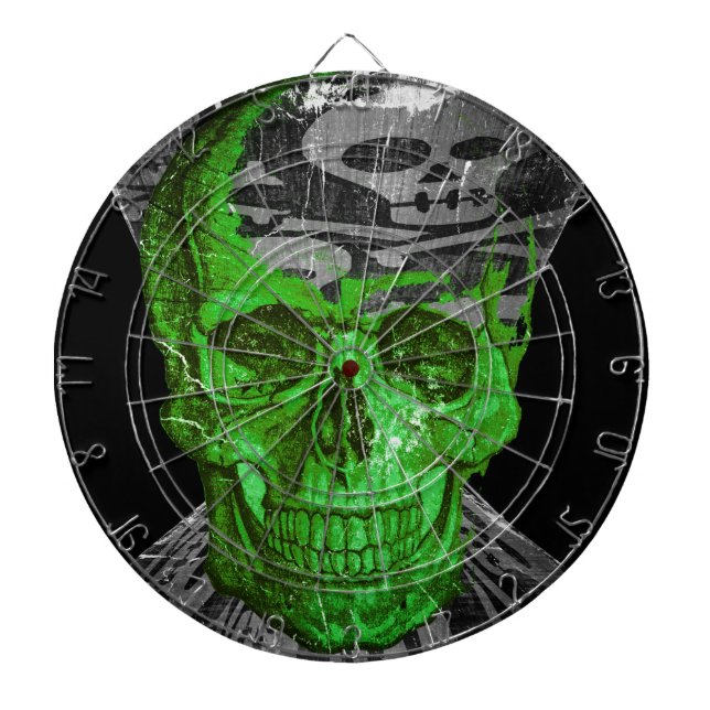 Halloween Skull #3 Dart Board (Front)
