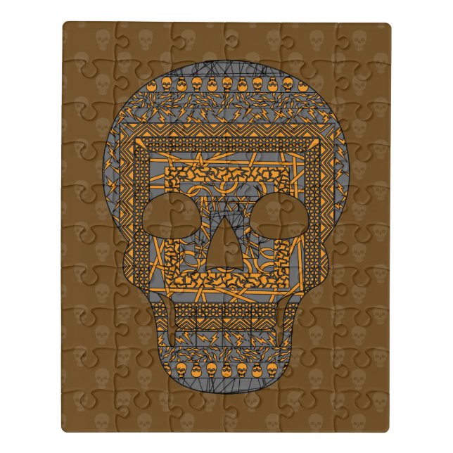 Halloween Skull Acrylic Puzzle (Puzzle Vertical)