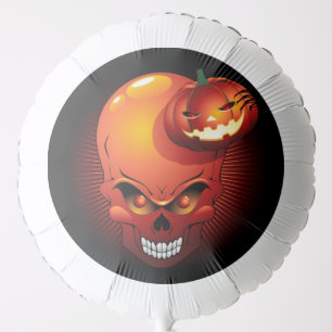Halloween Skull and Pumpkin Balloon