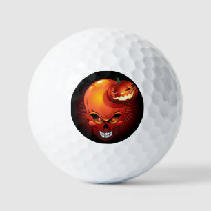 Halloween Skull and Pumpkin Golf Balls