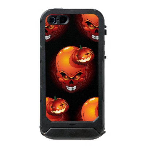 Halloween Skull and Pumpkin   Waterproof Case For iPhone SE55s