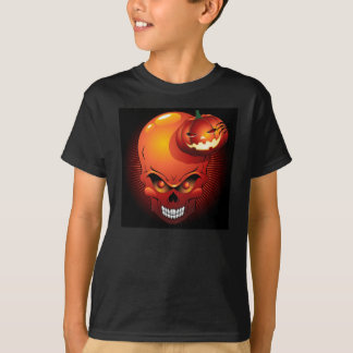 Halloween Skull and Pumpkin T-Shirt