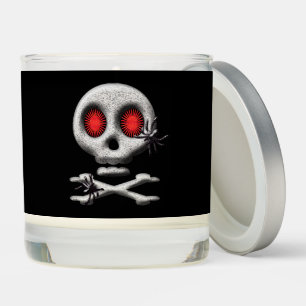 Halloween Skull and Spiders Scented Candle