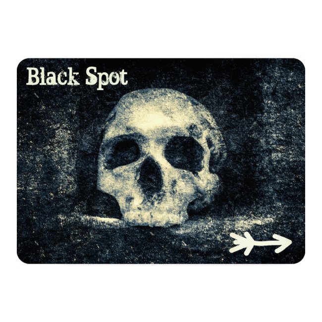 Halloween Skull Black Spot Pirate Party