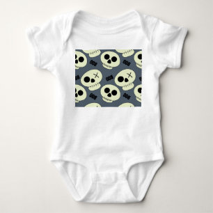 Halloween Skull, Boo Childish Design. Baby Bodysuit