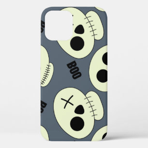 Halloween Skull, Boo Childish Design. iPhone 12 Case