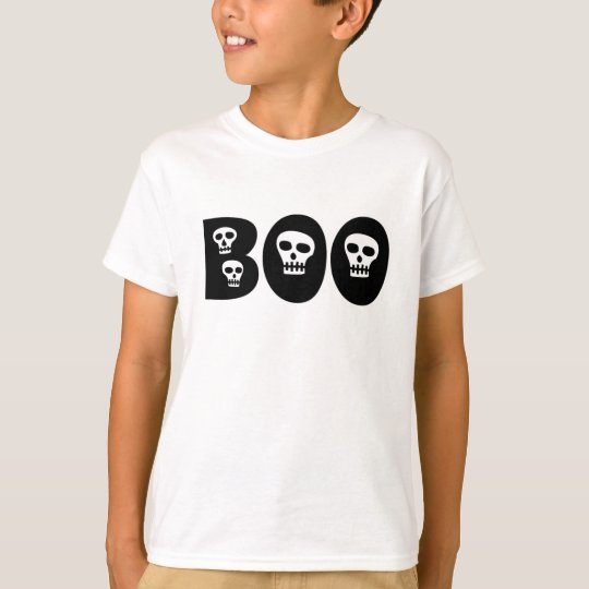 Halloween Skull "Boo" T-Shirt