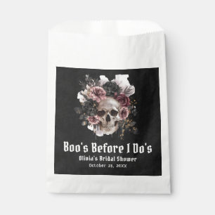 Halloween Skull Boo's Before I Do's Bridal Shower Favor Bag