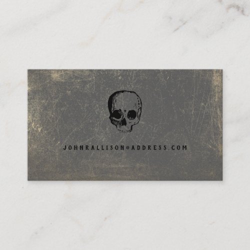 Halloween Skull Calling Card