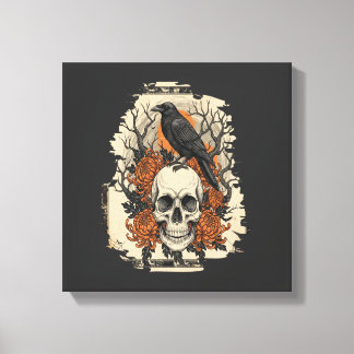 Halloween Skull Canvas Print