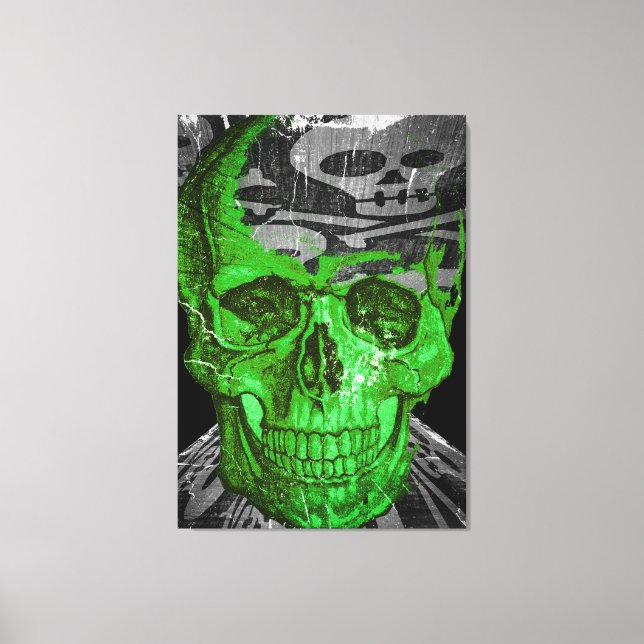 Halloween Skull Canvas Print (Front)